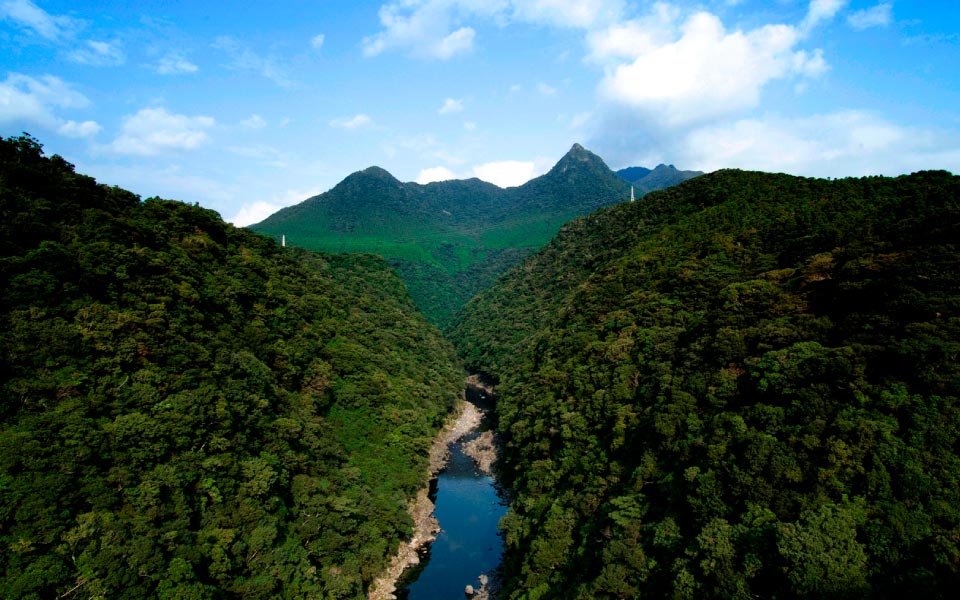 屋久島島内の遠景