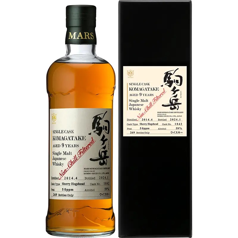 シングルカスク駒ヶ岳 AGED 9 YEARS Cask No.1842