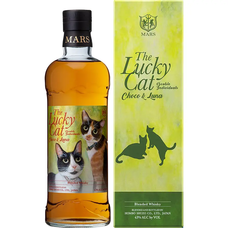 The Lucky Cat Double Individuals Choco & Luna 43% 700ml 瓶 化粧箱入