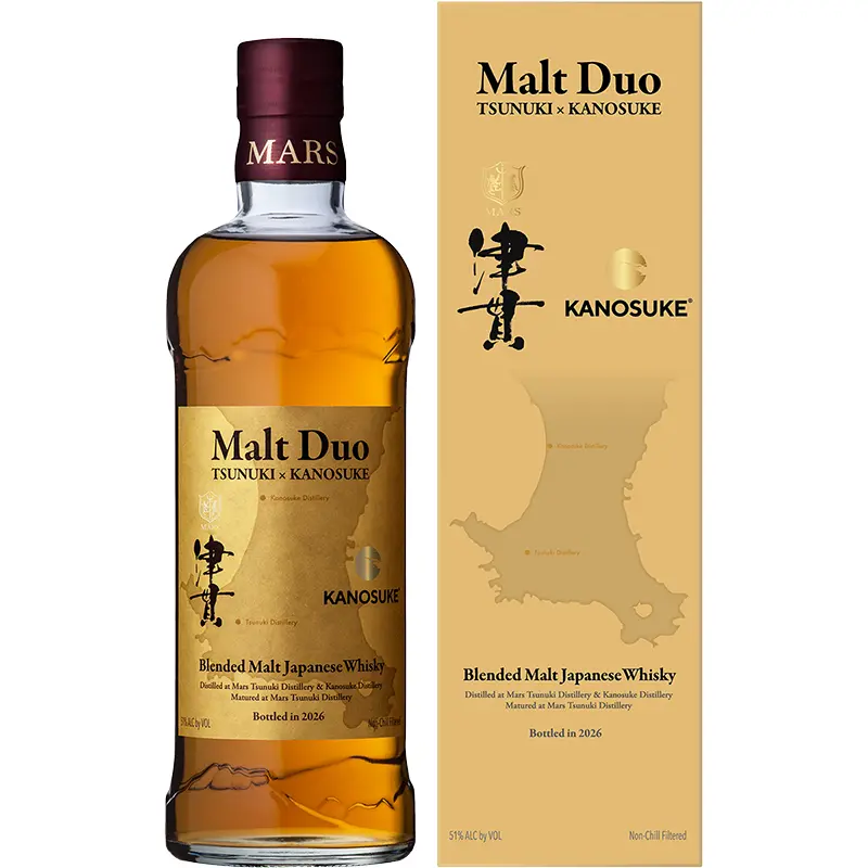 MARS WHISKY Malt Duo TSUNUKI × KANOSUKE 51% 700ml 瓶 化粧箱入